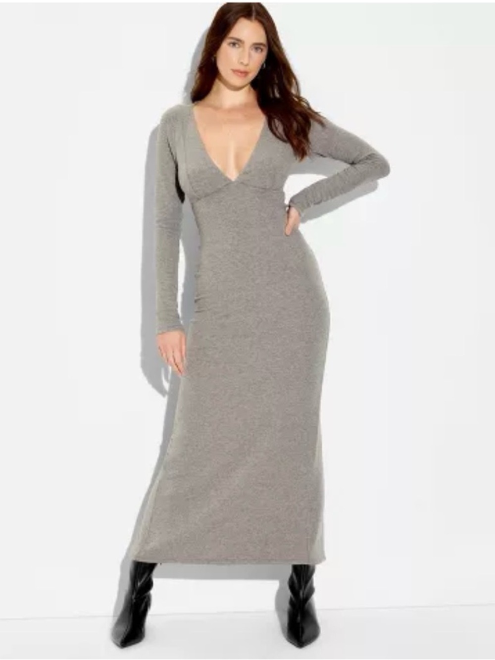wild fable cozy long sleeve ribbed maxi dress xsmall nwt